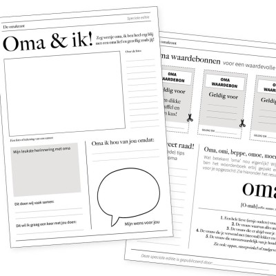 Printable krant speciaal voor Oma!
