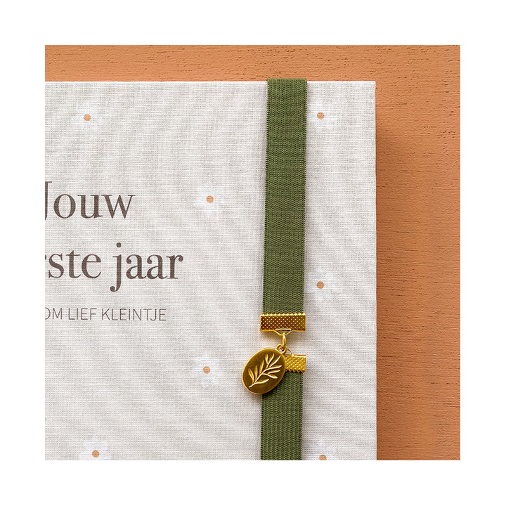Boek elastiek | takje | olijfgroen | Writemoments