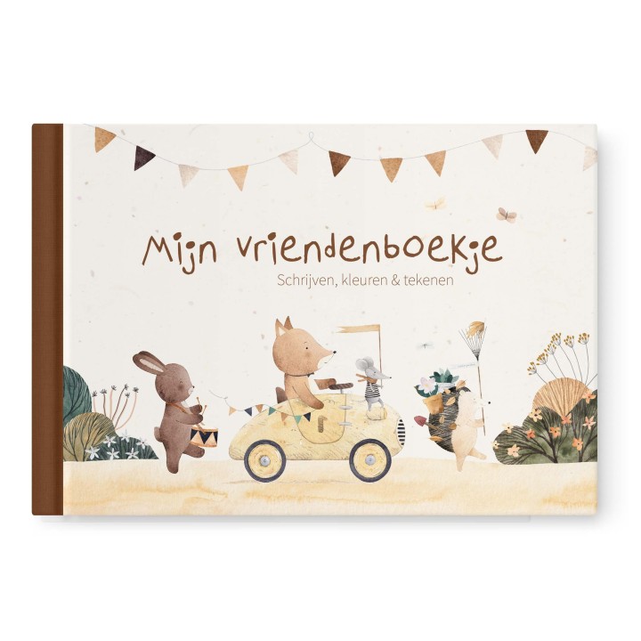 Het vriendenboekje om in te kleuren, schrijven en tekenen