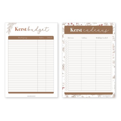 Kerstplanner | Printable | Writemoments