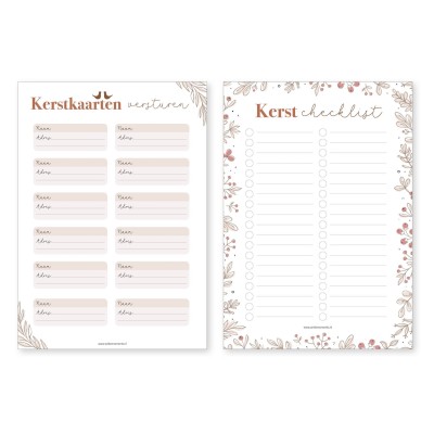 Kerstplanner | Printable | Writemoments