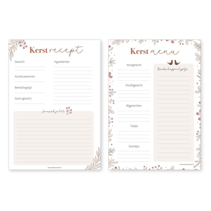 Kerstplanner | Printable | Writemoments