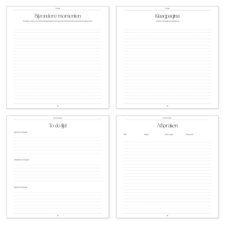 Negenmaandendagboek kopen? Kijk snel en bestel vandaag!