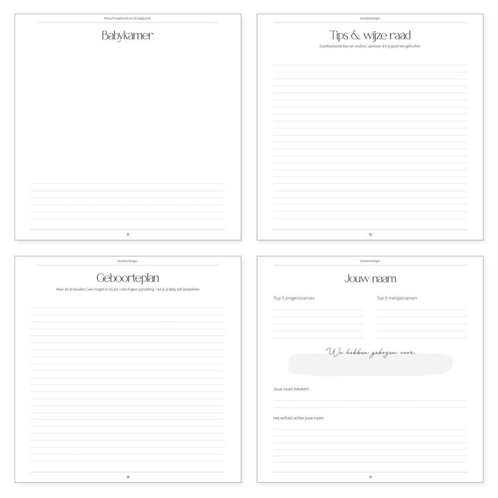Negenmaandendagboek kopen? Kijk snel en bestel vandaag!