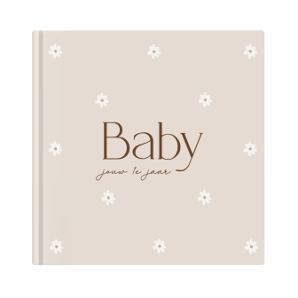 Babyboek 'Jouw 1e jaar' madelief | Writemoments