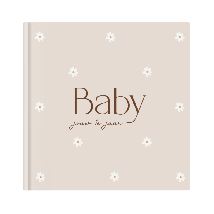 Babyboek 'Jouw 1e jaar' madelief | Writemoments