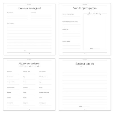 Babyboek 'Jouw 1e jaar' neutraal | Writemoments