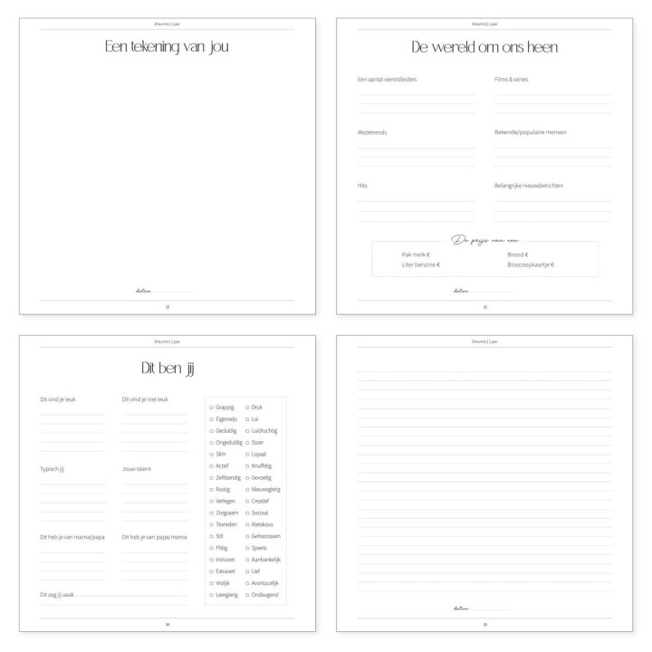 Opgroeiboek 'Dreumes & peuter, jij bent 1 t/m 3 | neutraal