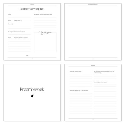 Kraambezoek invulboek | Writemoments