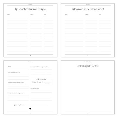 Kraambezoek invulboek | Writemoments
