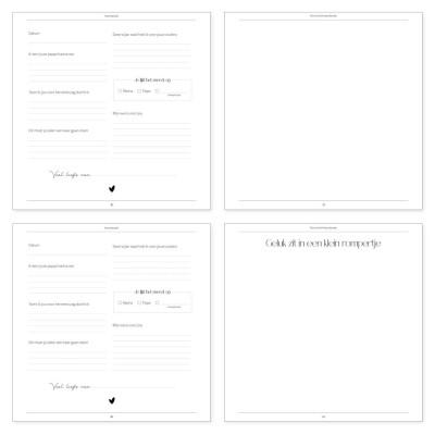 Kraambezoek invulboek | Writemoments