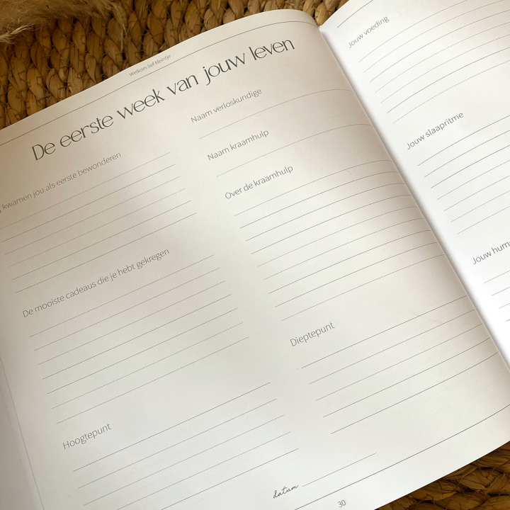 Babyboek 'Jouw 1e jaar' neutraal | Writemoments