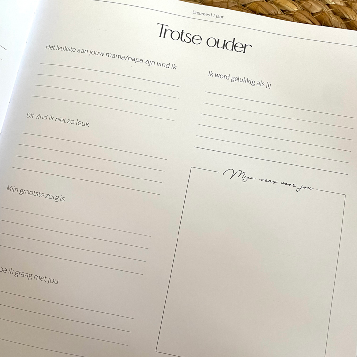 Opgroeiboek 'Dreumes & peuter, jij bent 1 t/m 3 jaar'
