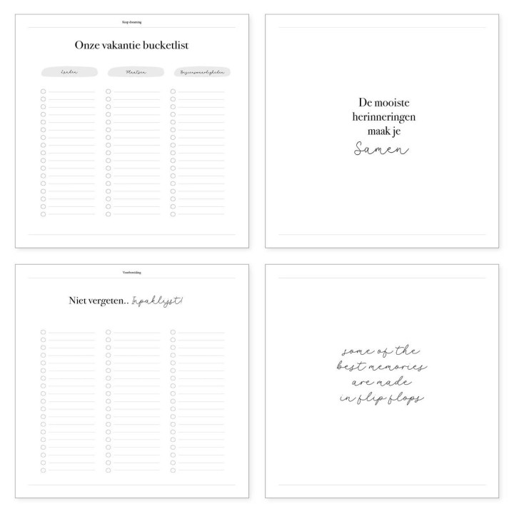 Vakantiedagboek familie | Writemoments