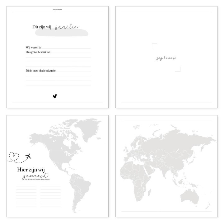 Vakantiedagboek familie | Writemoments