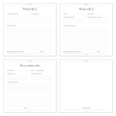 Zwangerschapsdagboek kopen? Luxe linnen cover | Writemoments