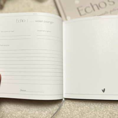 Echoboekje 'Echo's' | neutraal | hardcover | Writemoments