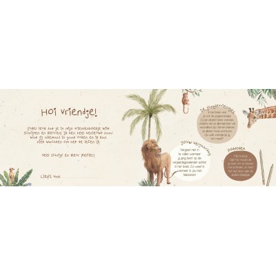 Het vriendenboekje safari | Writemoments