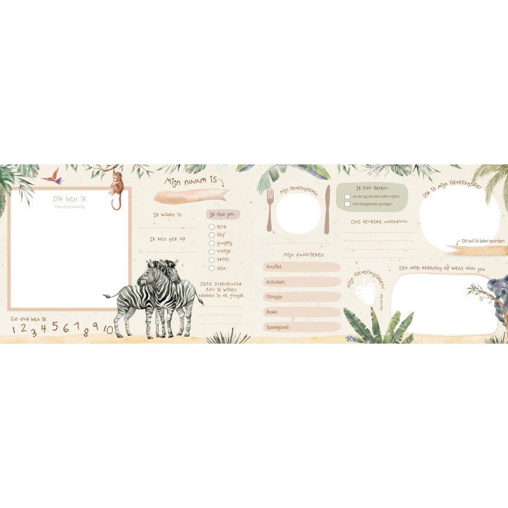 Het vriendenboekje safari | Writemoments