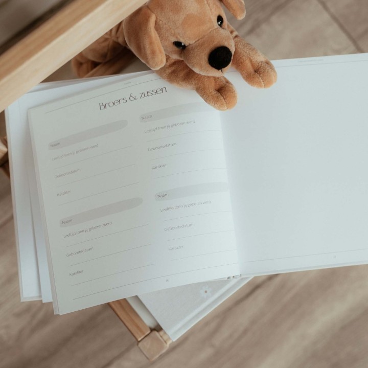 Babyboek 'Jouw 1e jaar' madelief | Writemoments