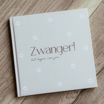 Zwangerschapsdagboek | madelief | hardcover omslag