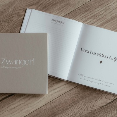 Zwangerschapsdagboek | madelief | hardcover omslag