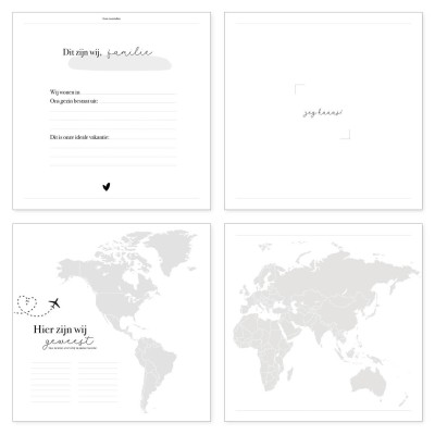 Vakantie dagboek | strepen | hardcover | Writemoments