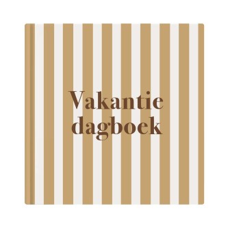 Vakantie dagboek | strepen | hardcover | Writemoments