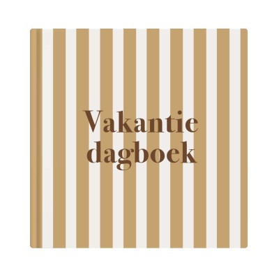 Vakantie dagboek | strepen | hardcover | Writemoments