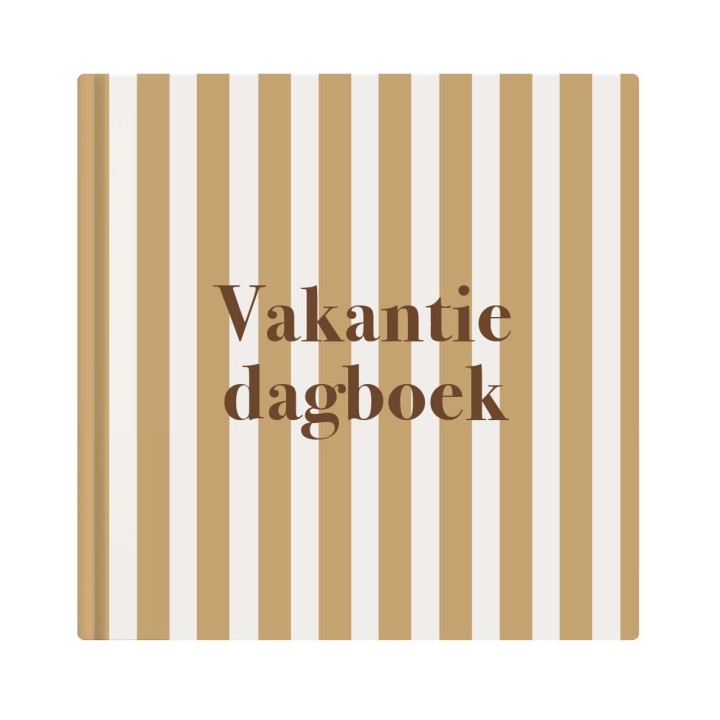 Vakantie dagboek | strepen | hardcover | Writemoments