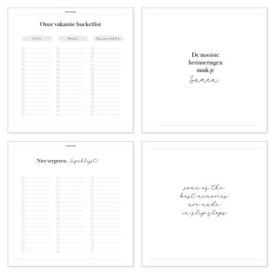 Vakantie dagboek | strepen | hardcover | Writemoments