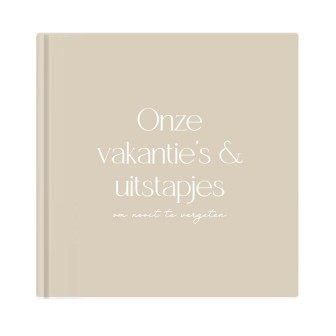Vakantiedagboek 'Onze vakanties en uitstapjes' -