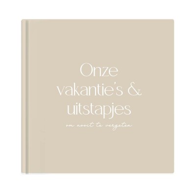 Vakantiedagboek 'Onze vakanties en uitstapjes' -