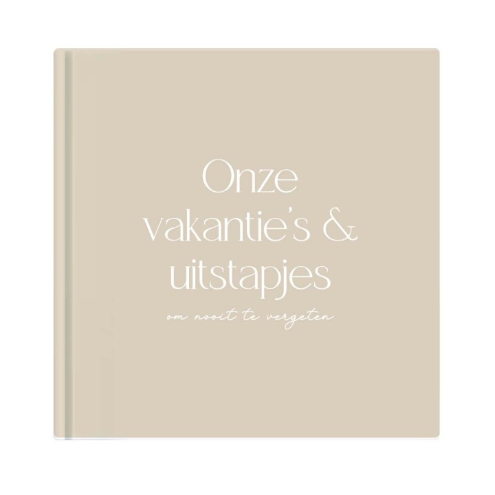 Vakantiedagboek 'Onze vakanties en uitstapjes' -