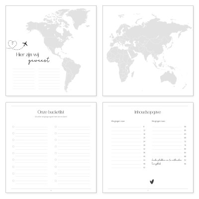 Vakantiedagboek 'Onze vakanties en uitstapjes' -