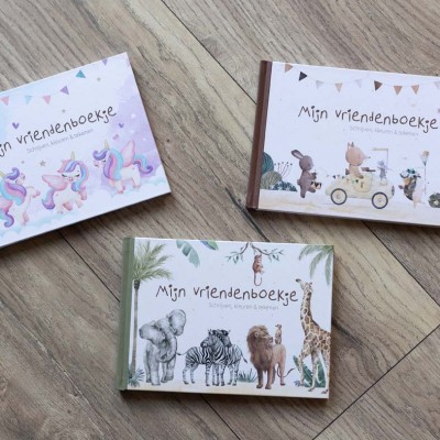 Het vriendenboekje om in te kleuren, schrijven en tekenen