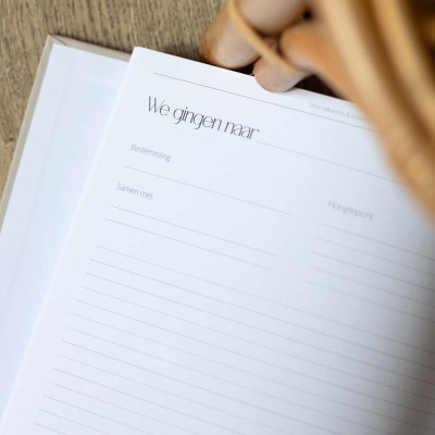 Vakantiedagboek 'Onze vakanties en uitstapjes' -