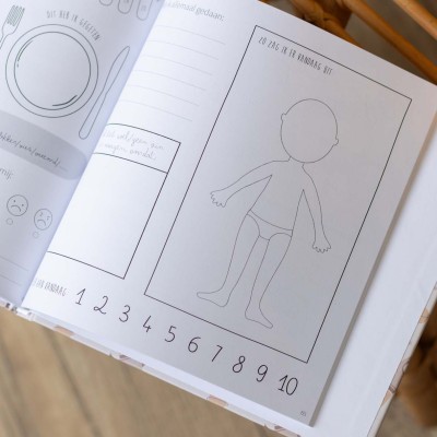 Meisjes dagboek, dagelijks schrijven & tekenen