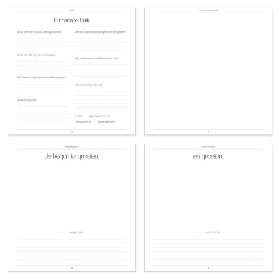 Zwangerschapsdagboek | madelief | hardcover omslag