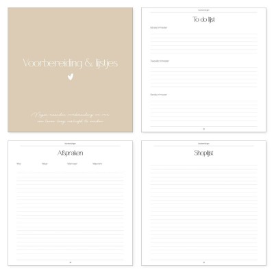 Zwangerschapsdagboek | madelief | hardcover omslag