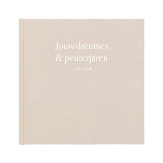 Opgroeiboek 'Jouw dreumes & peuterjaren' | neutraal | linnen
