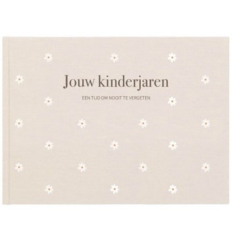 Opgroeiboek 'Jouw kinderjaren' | madelief | linnen