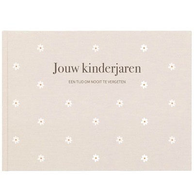 Opgroeiboek 'Jouw kinderjaren' | madelief | linnen