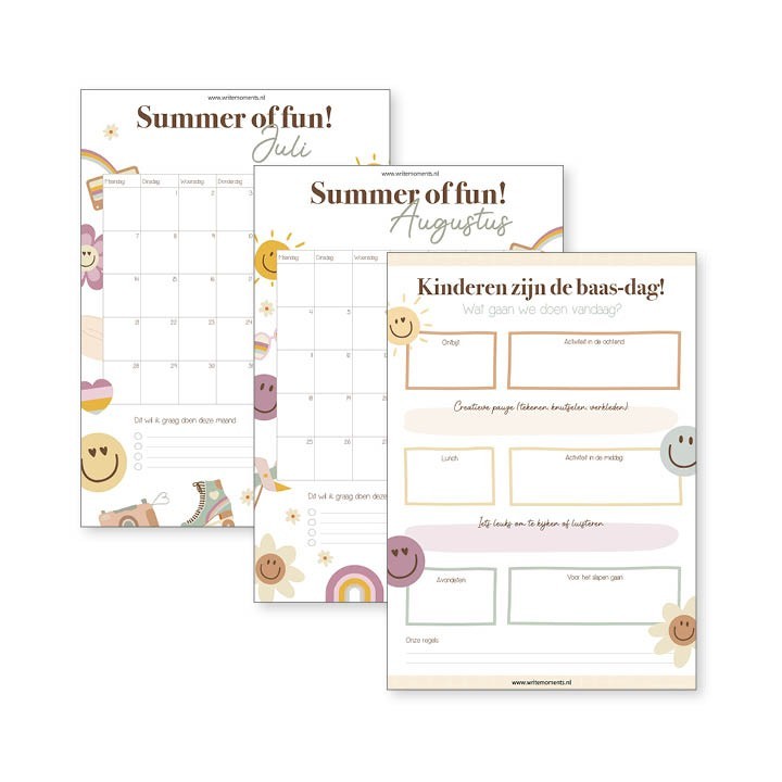Printable zomer bucketlist + vakantie activiteiten voor