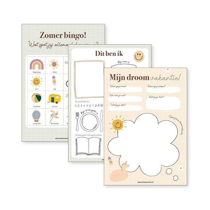 Printable zomer bucketlist + vakantie activiteiten voor