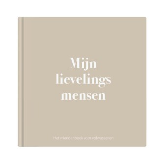 Vriendenboek volwassenen 'Mijn lievelingsmensen' | neutraal