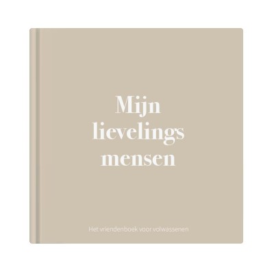 Vriendenboek volwassenen 'Mijn lievelingsmensen' | neutraal