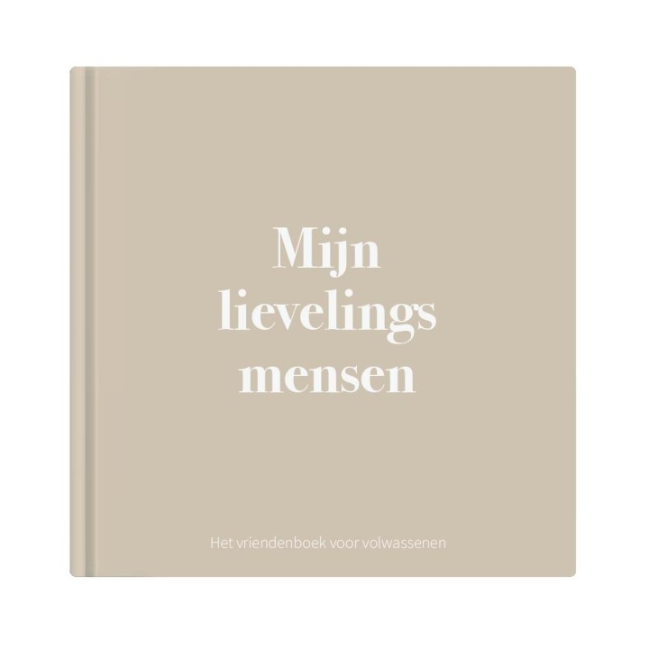 Vriendenboek volwassenen 'Mijn lievelingsmensen' | neutraal