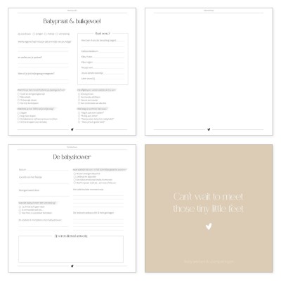 Babyshower boek | madelief | Writemoments