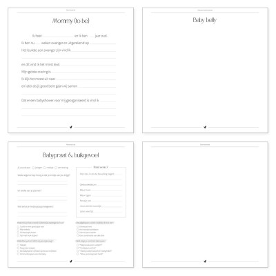 Babyshower boek | neutraal | Writemoments